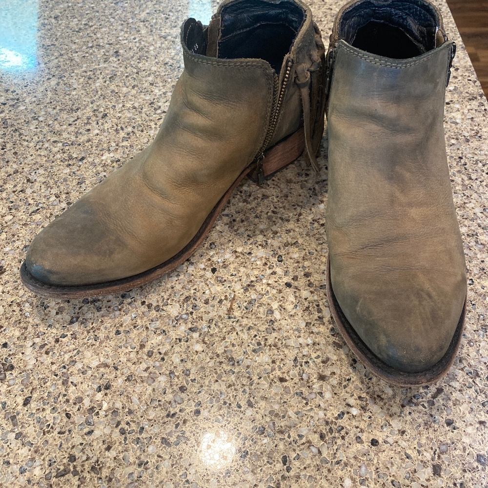 Liberty Black fringe booties